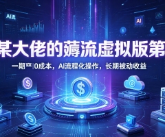 某大佬的薅流虚拟版第一期丨0成本，AI流程化操作，长期被动收益