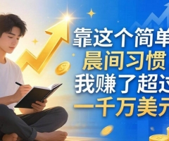付费文章：靠这个简单的晨间习惯，我赚了超过一千万美元
