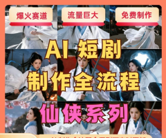 AI短剧制作教程实操多赛道全流程ai短视频零基础到精通送变现课程