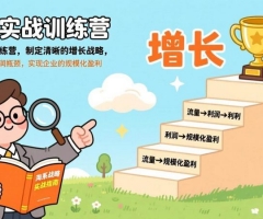 淘系实战训练营(更新)，制定清晰的增长战略，突破流量与利润瓶颈，实现企业的规模化盈利