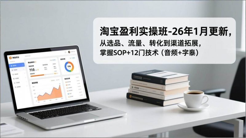 淘宝盈利实操班-26年1月更新，从选品、流量、转化到渠道拓展，掌握SOP+12门技术（音频+字幕）-1.jpg