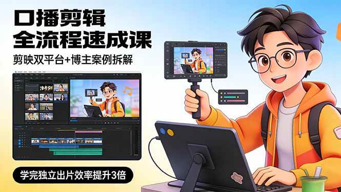 口播剪辑全流程速成课，剪映双平台+博主案例拆解，学完独立出片效率提升3倍-1.jpg