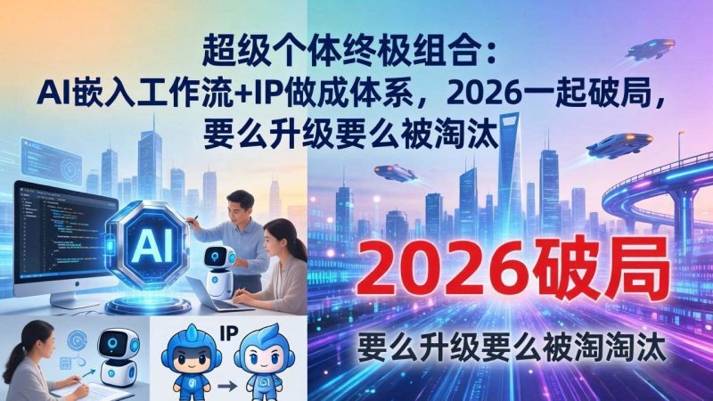超级个体终极组合：AI嵌入工作流+IP做成体系，2026一起破局，要么升级要么被淘汰-1.jpg
