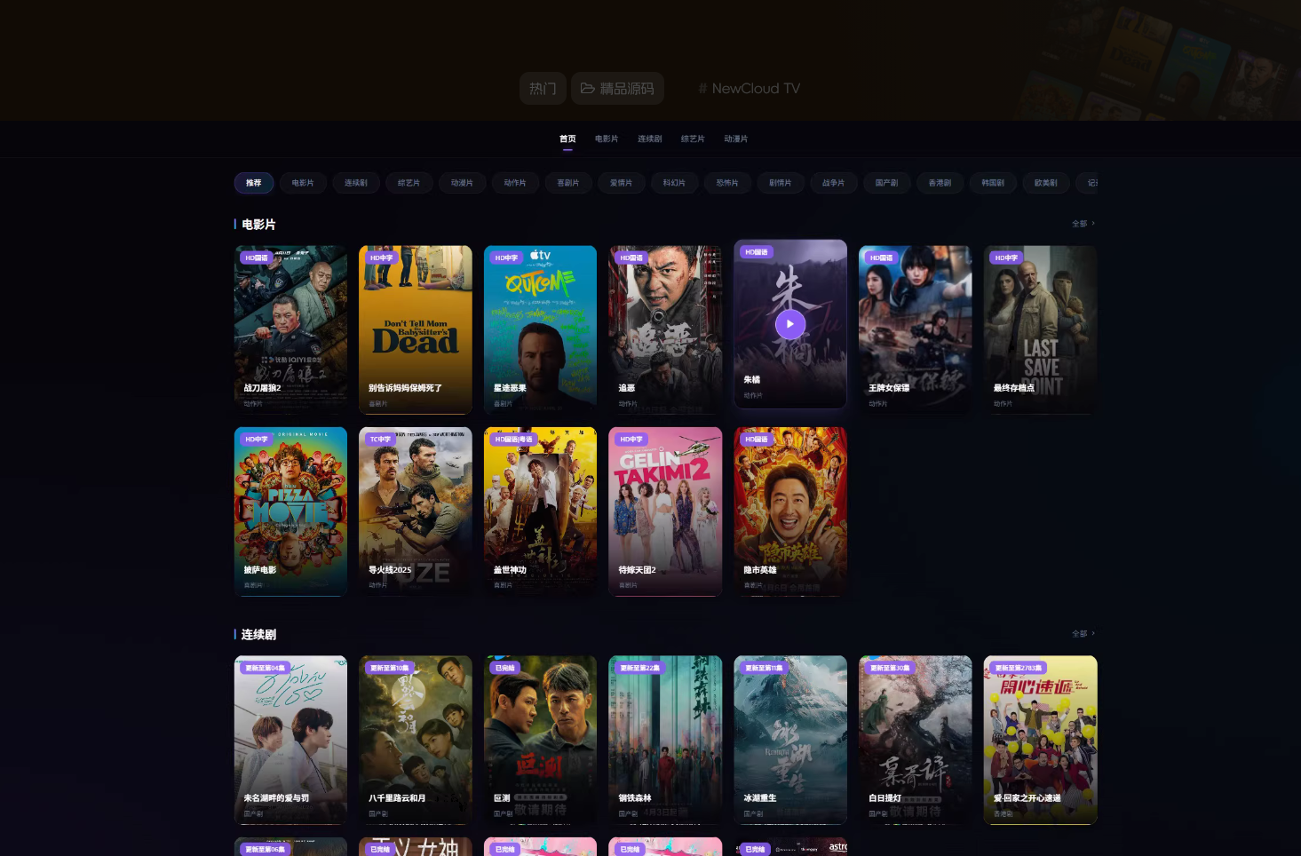 NewCloud TV自动采集影视站 PHP+Vue.js-1.png
