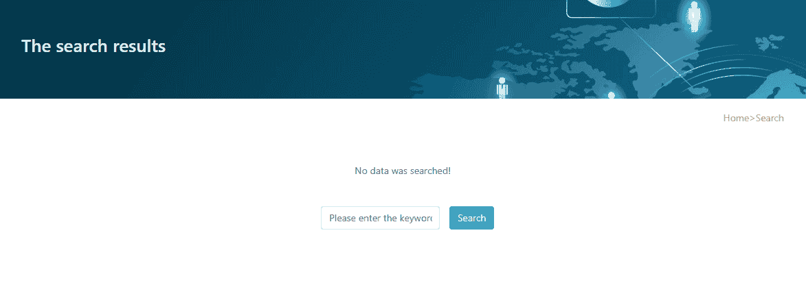 PbootCMS英文站搜索效果页面包屑显示中文的修改方法